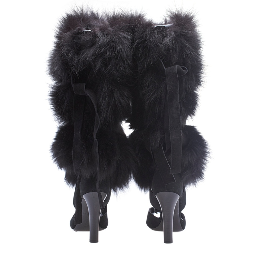 Louis Vuitton Anastasia Fur&Suede Sandals(148454) - Picture 7 of 8